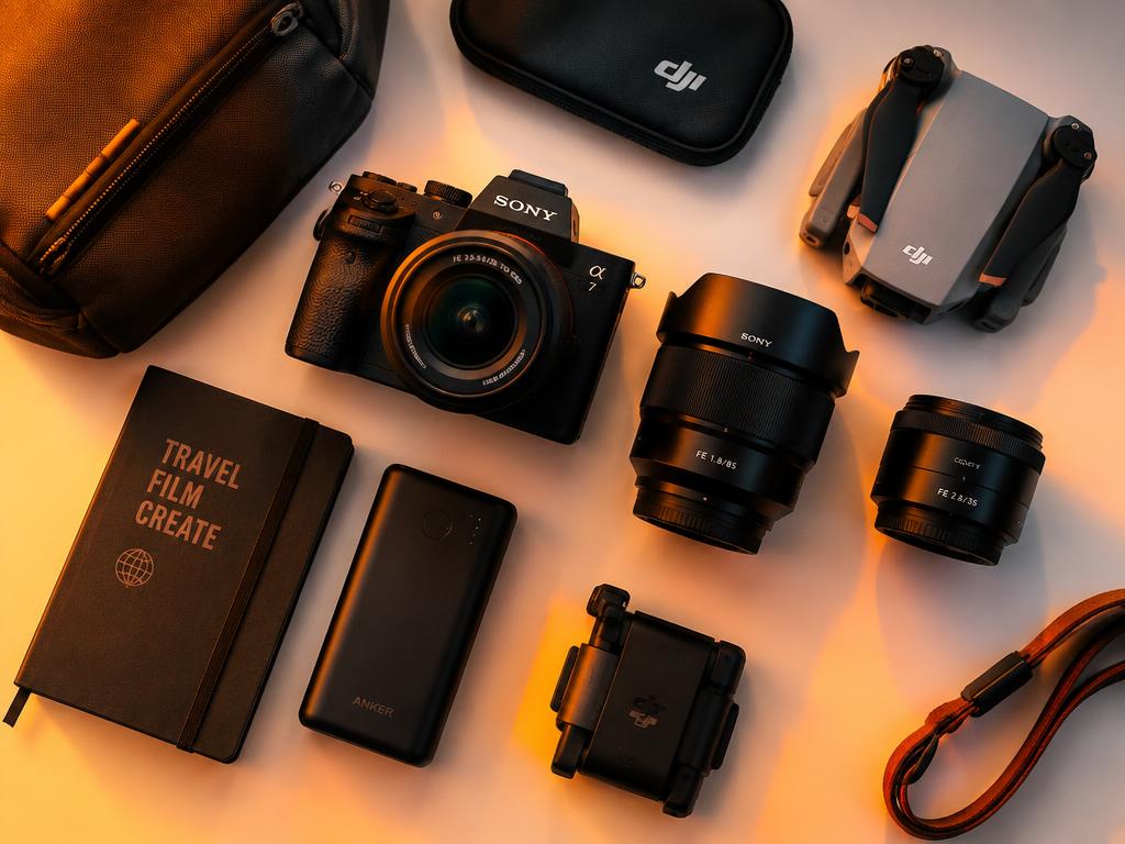 The China Kit — travel filmmaking gear flat lay